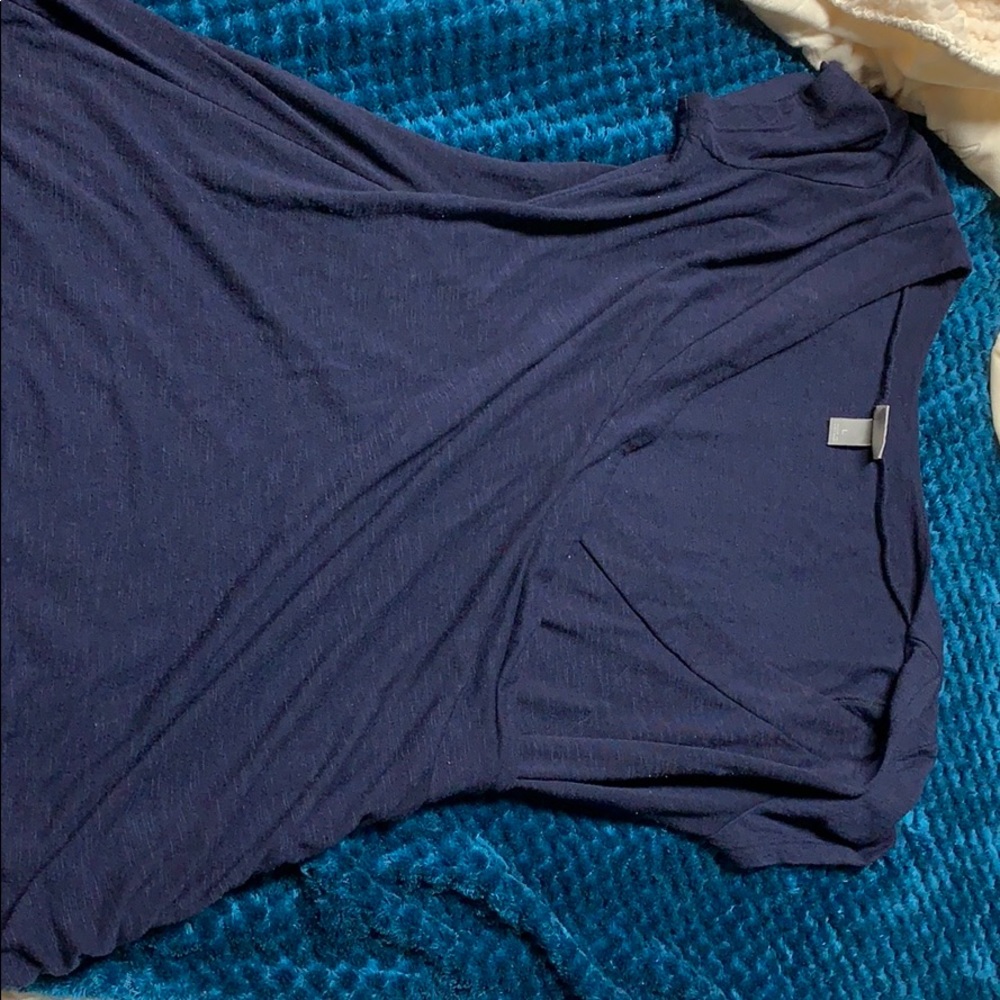 Blue v neck